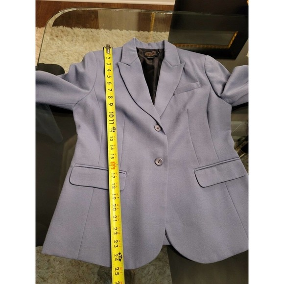 Pendleton Women's Navy Blue Wool Single Breasted Two Buttons Fitted Blazer 10 - Picture 11 of 11